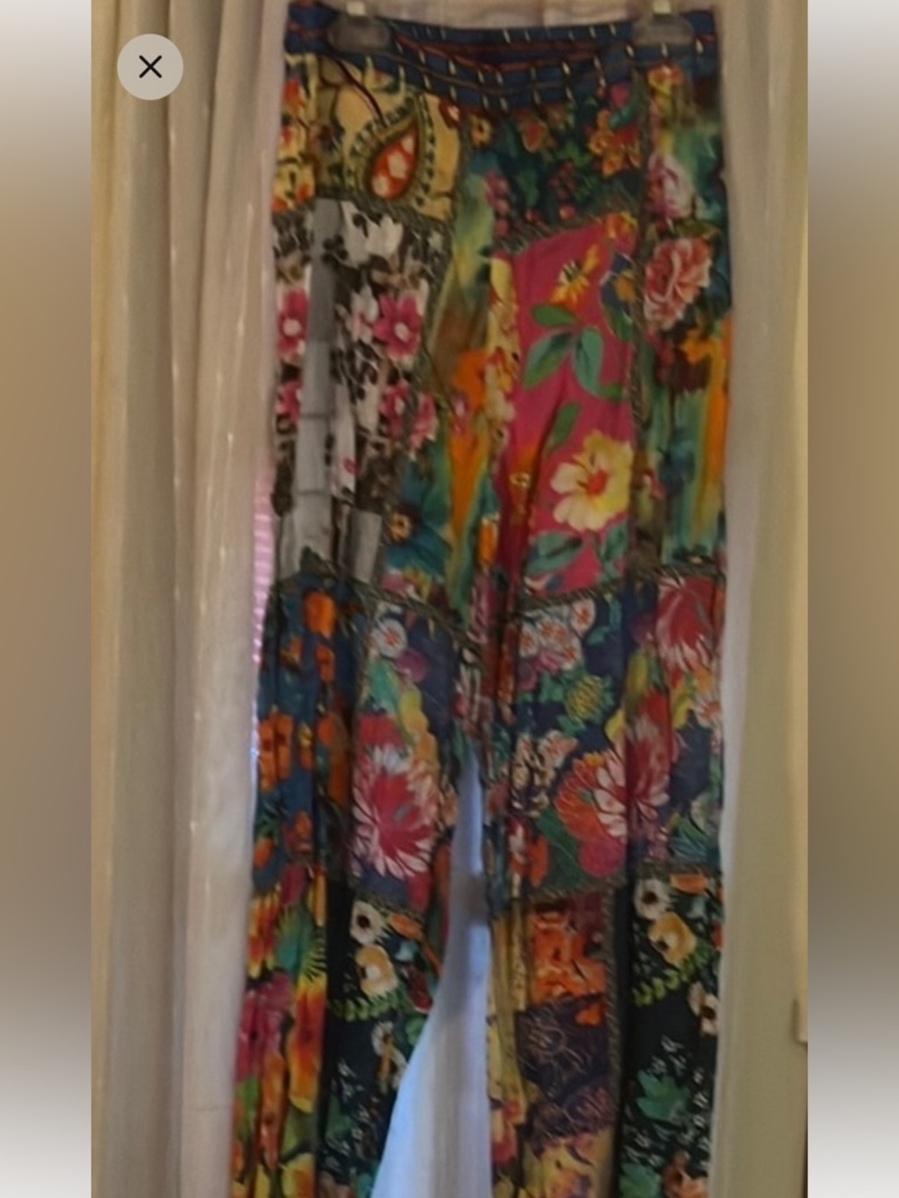 Boston proper Colorful Floral Patterned Pants XS